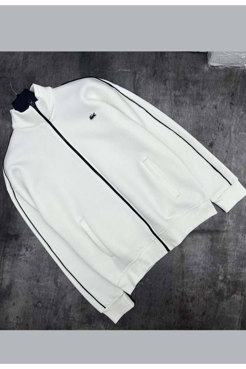 1002 LACOSTE CEKET - BEYAZ - M