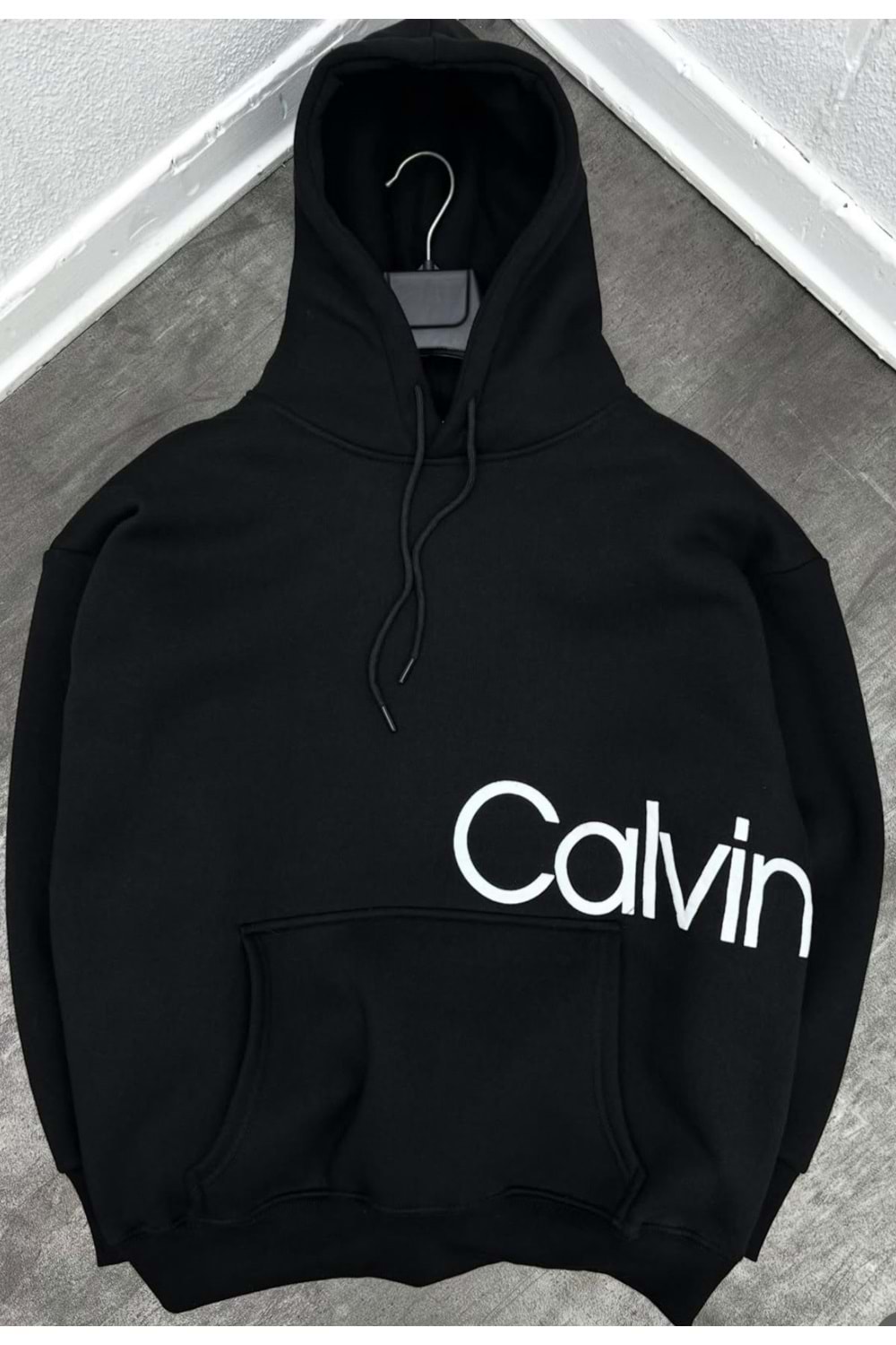 1001 CK KAPÜŞONLU SWEAT - SİYAH