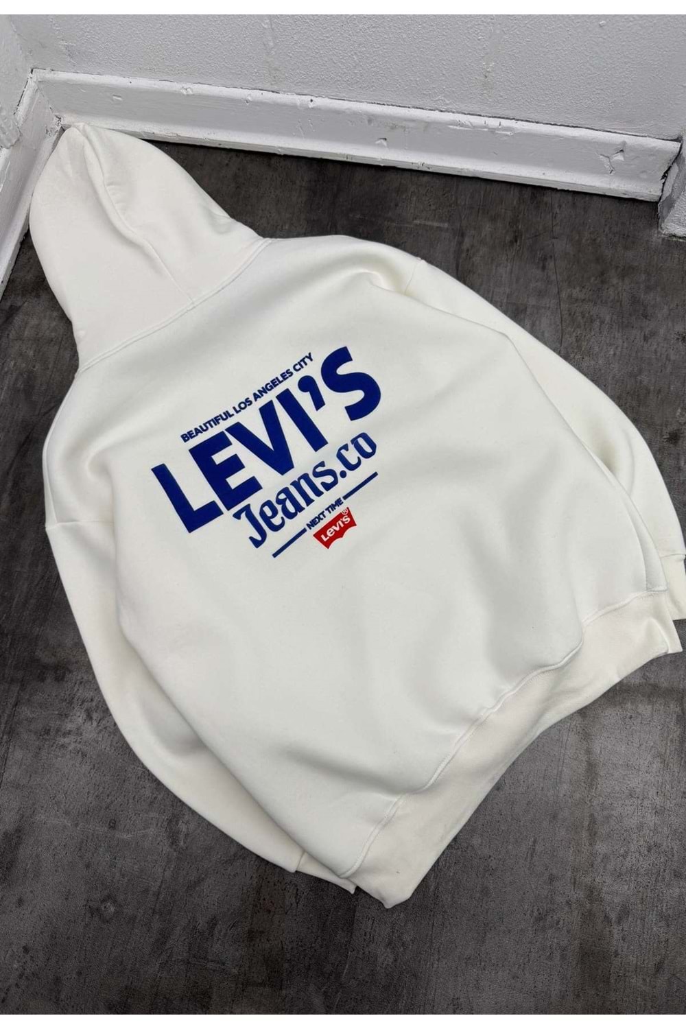 1001 LEVIS SWEAT - BEYAZ