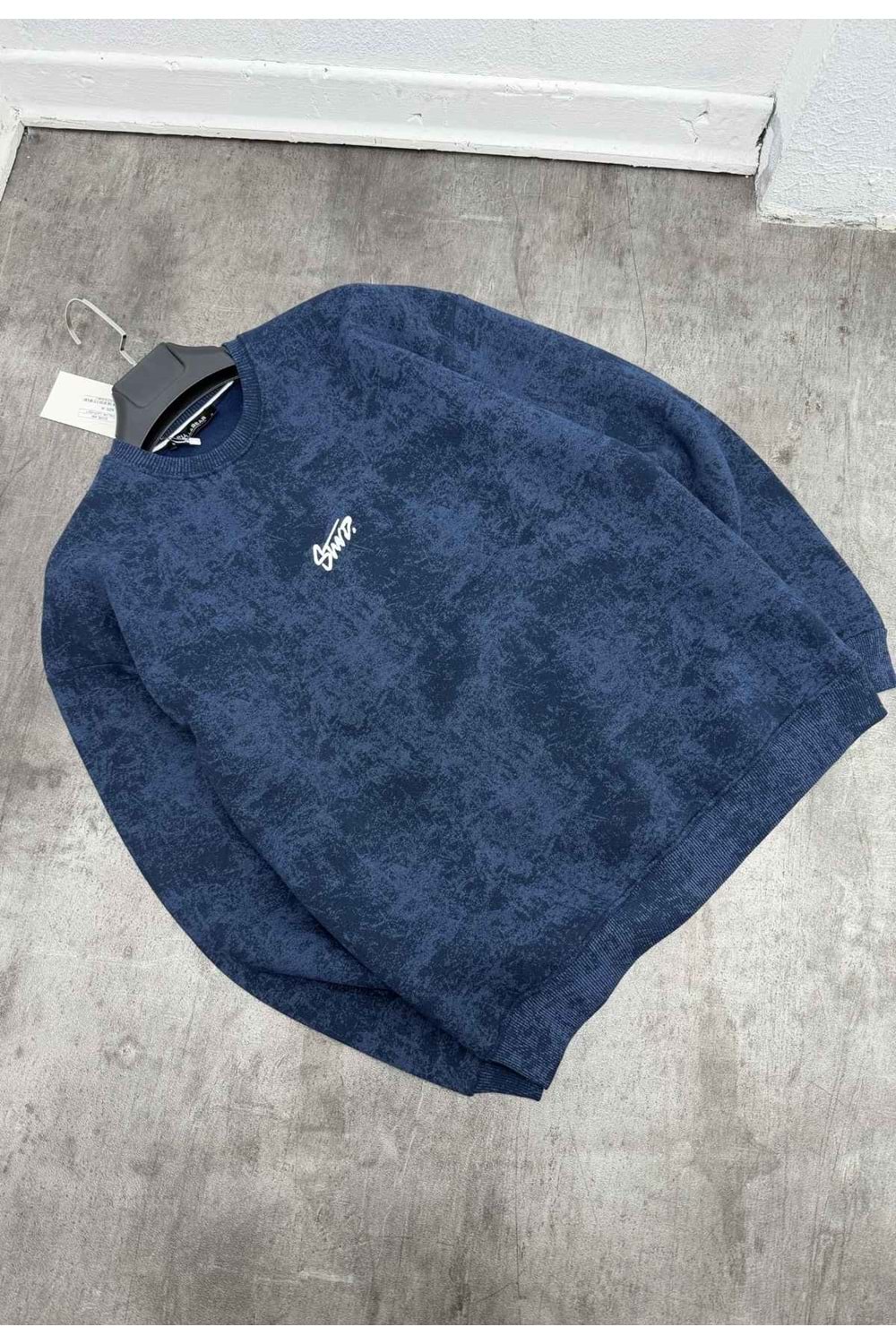 1009 STWD BİSİKLET YAKA SWEAT - LACİVERT - S