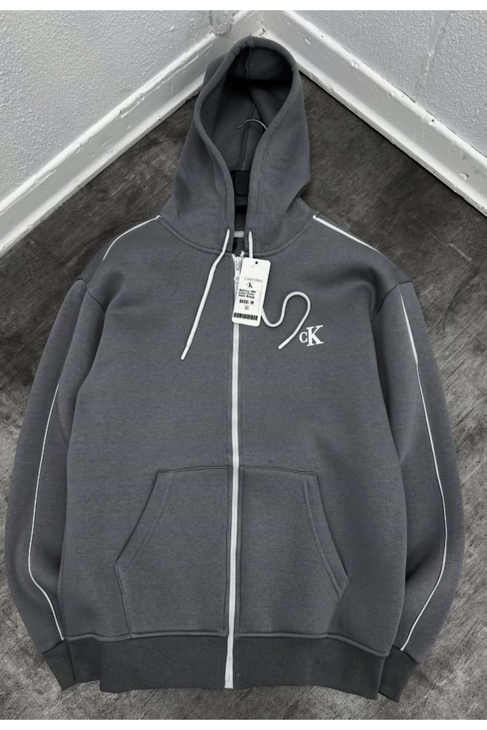 1002 CK CEKET - BOYALI GRİ - S