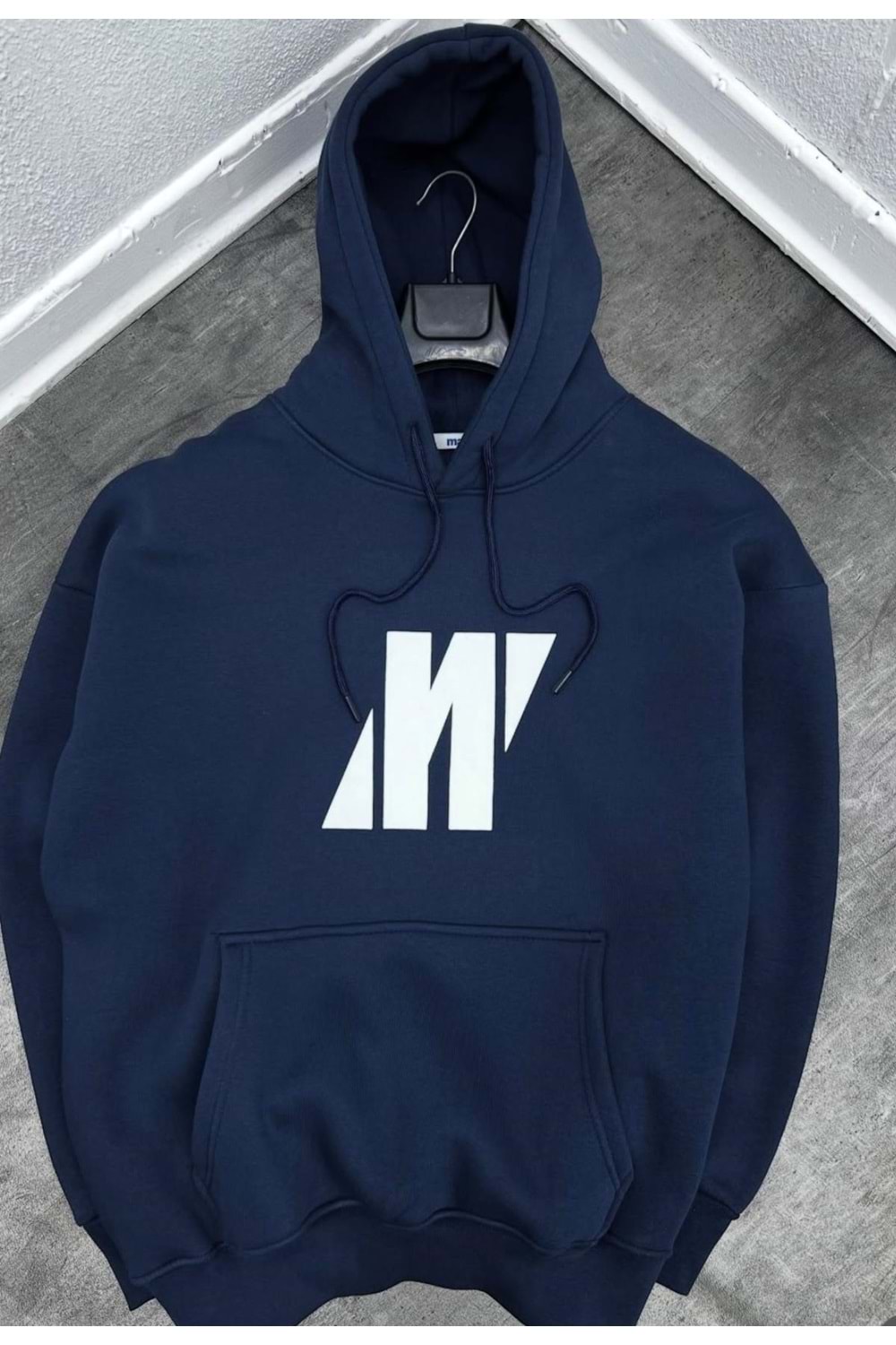 1001 MAVİ KAPÜŞONLU SWEAT - LACİVERT