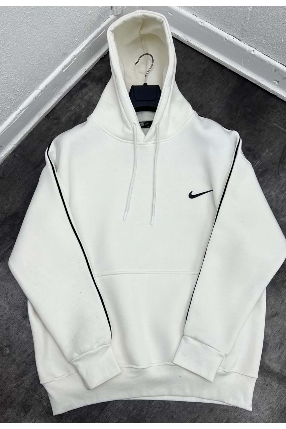 1006 NIKE KAPÜŞONLU SWEAT - BEYAZ - S