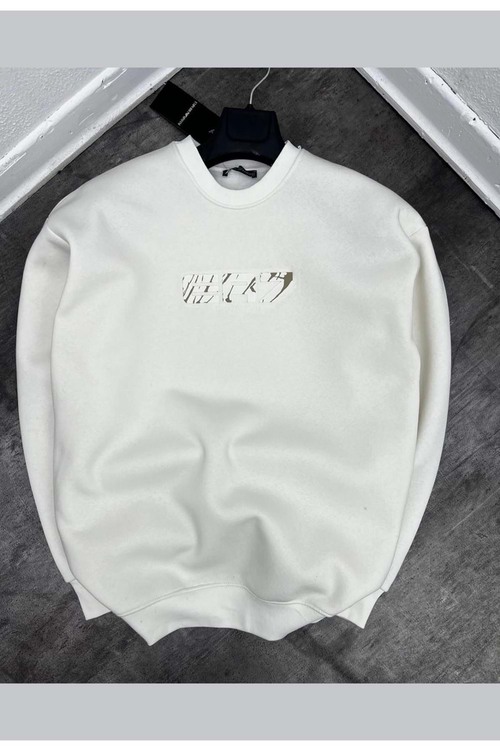 1001 EA7 BISIKLET YAKA SWEAT - BEYAZ - S