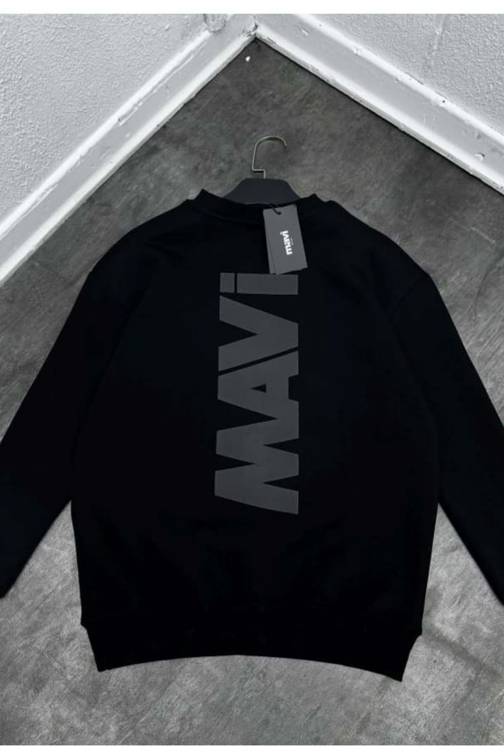 1003 MAVI BISIKLET YAKA SWEAT - SİYAH