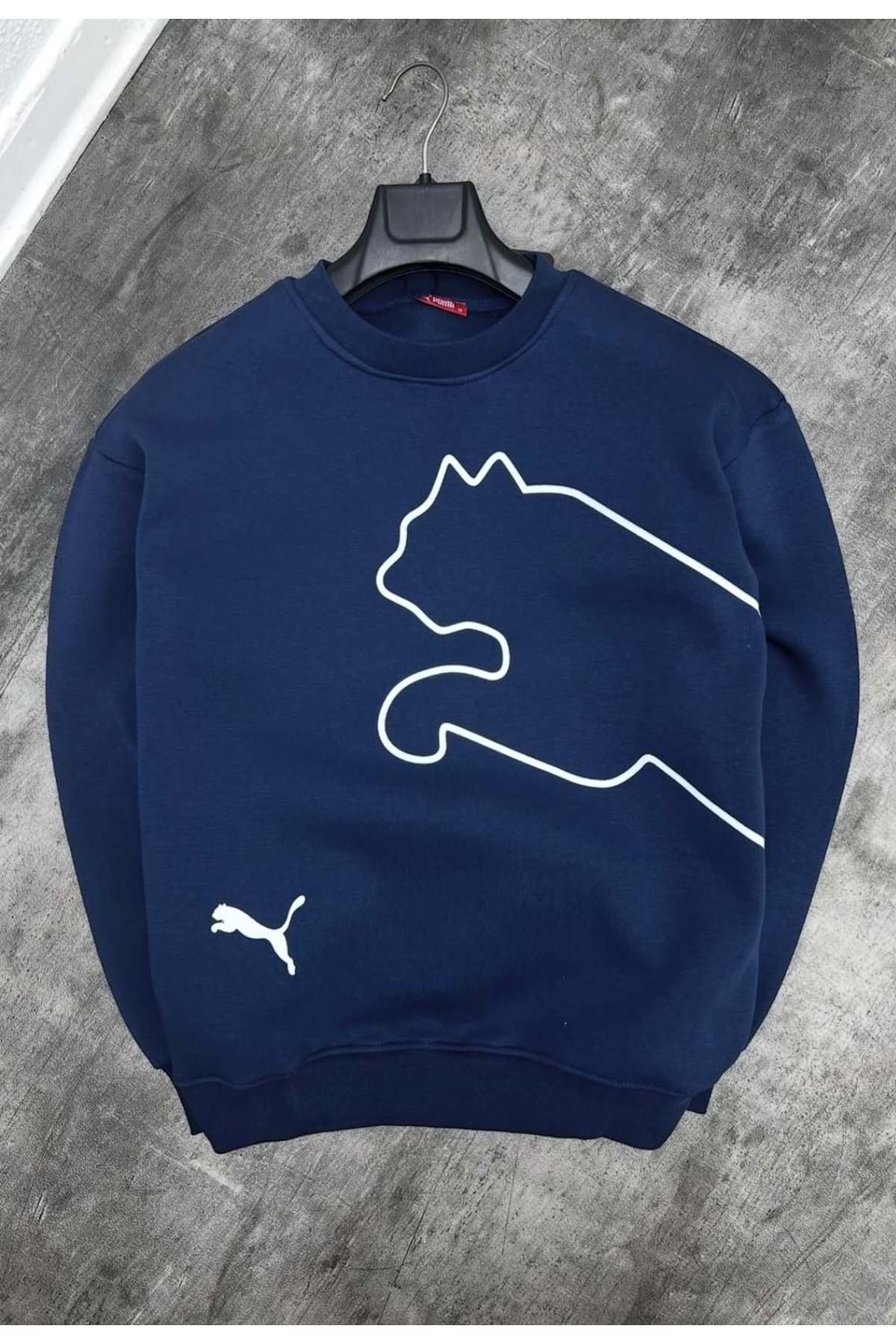 1003 PUMA BISIKLET YAKA SWEAT - LACİVERT