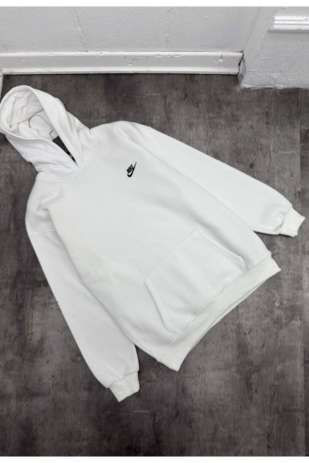 1014 NIKE KAPÜŞONLU SWEAT - BEYAZ