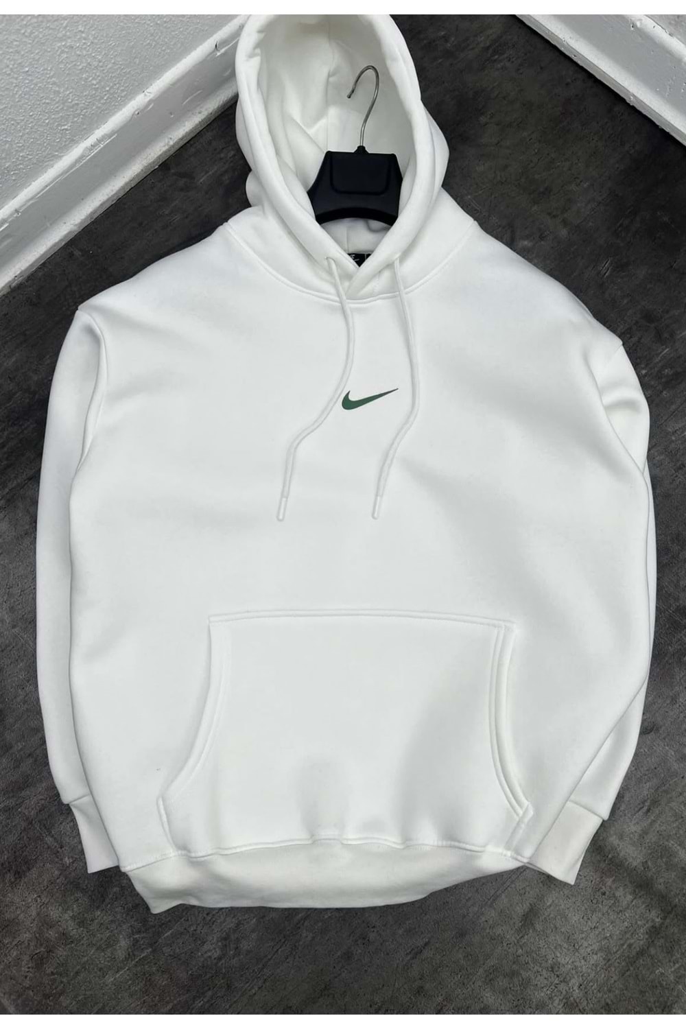 1016 NIKE KAPÜŞONLU SWEAT - BEYAZ