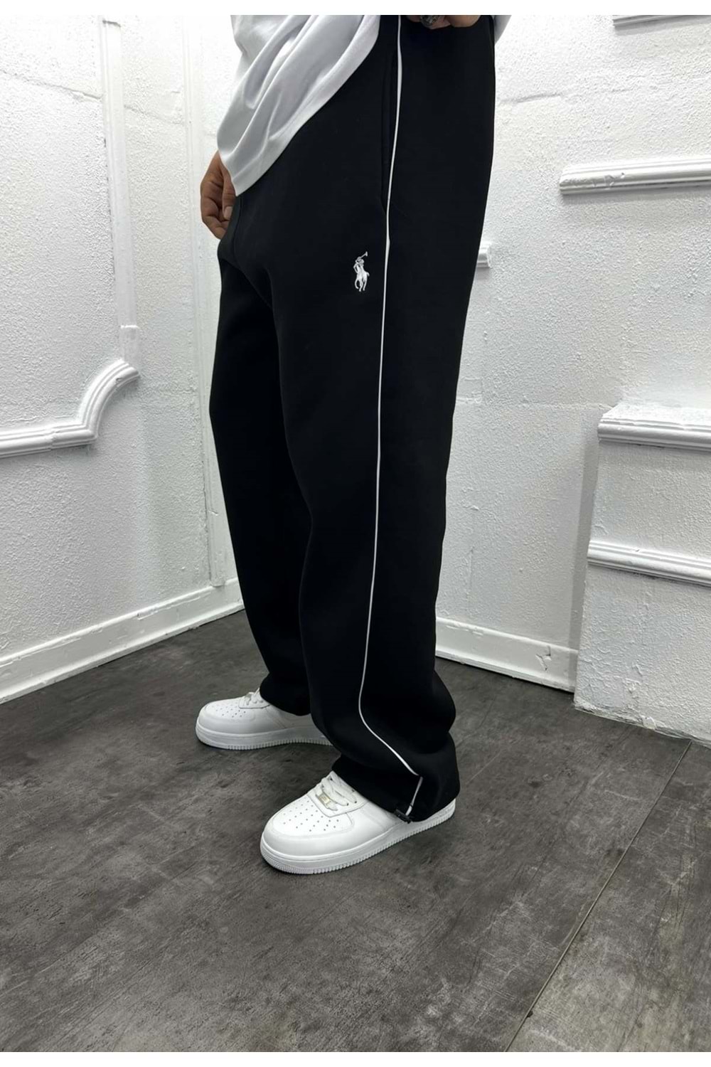 1007 POLO BAGGY EŞOFMAN - SİYAH - XL