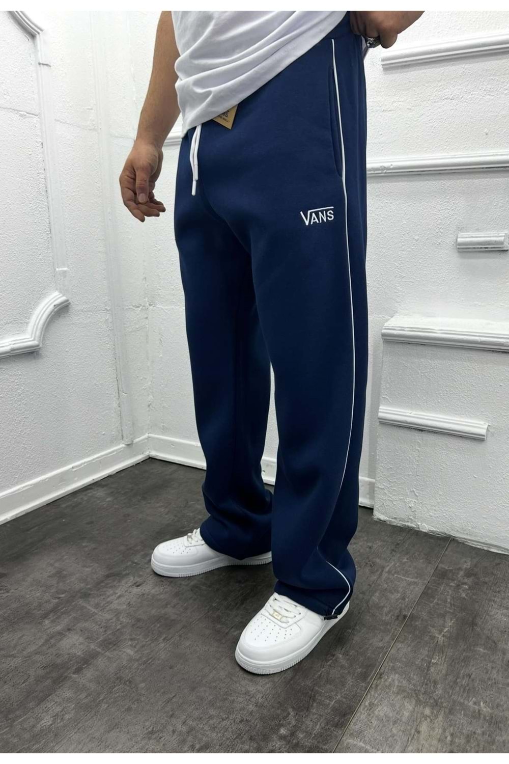 1001 VANS NAKIŞ LOGO BAGGY EŞOFMAN - LACİVERT