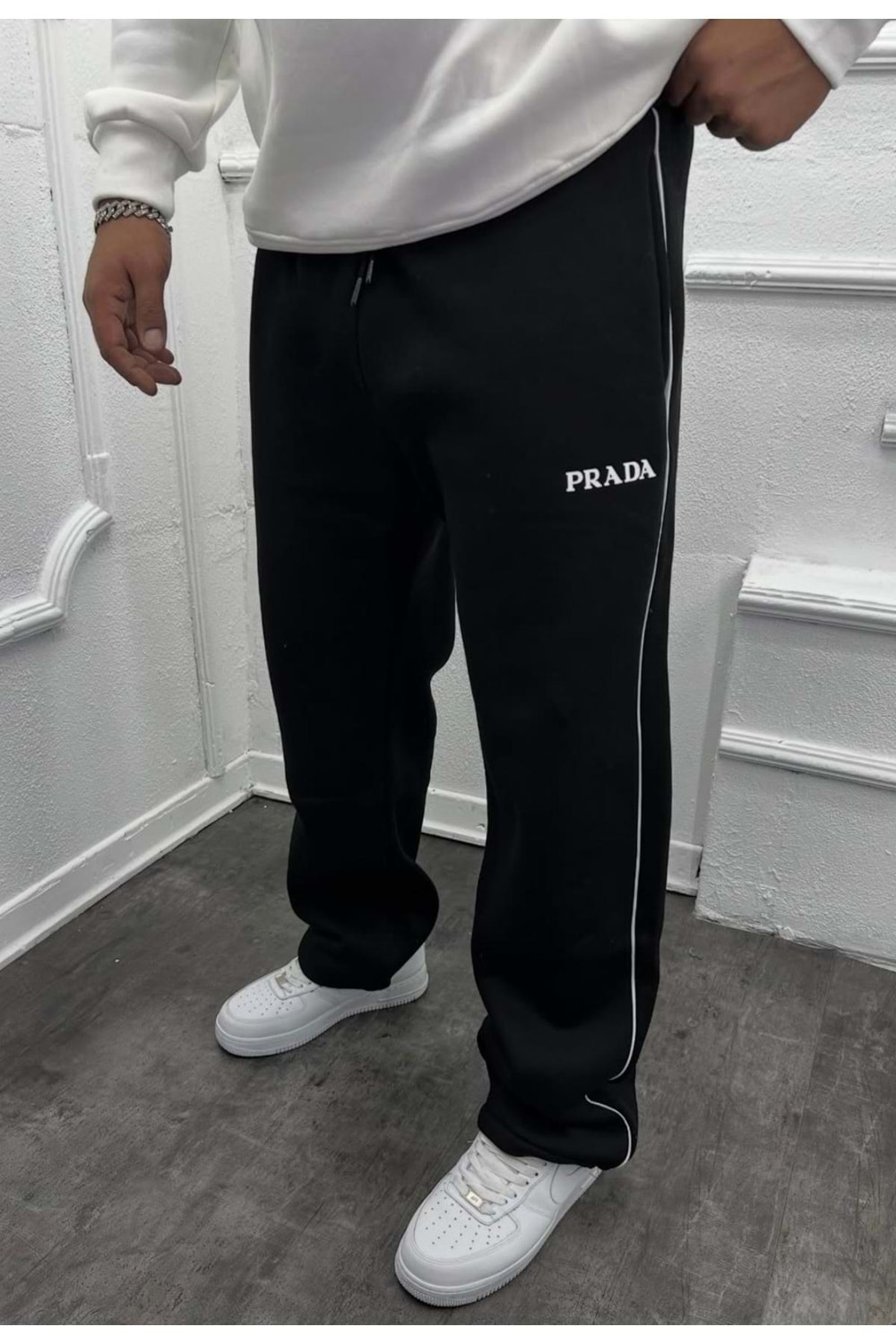 1002 PRADA EŞOFMAN - SİYAH - M