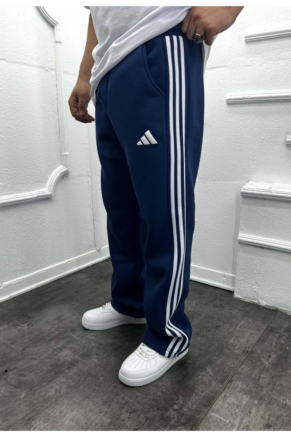 1010 ADİDAS ŞERİTLİ EŞOFMAN - LACİVERT