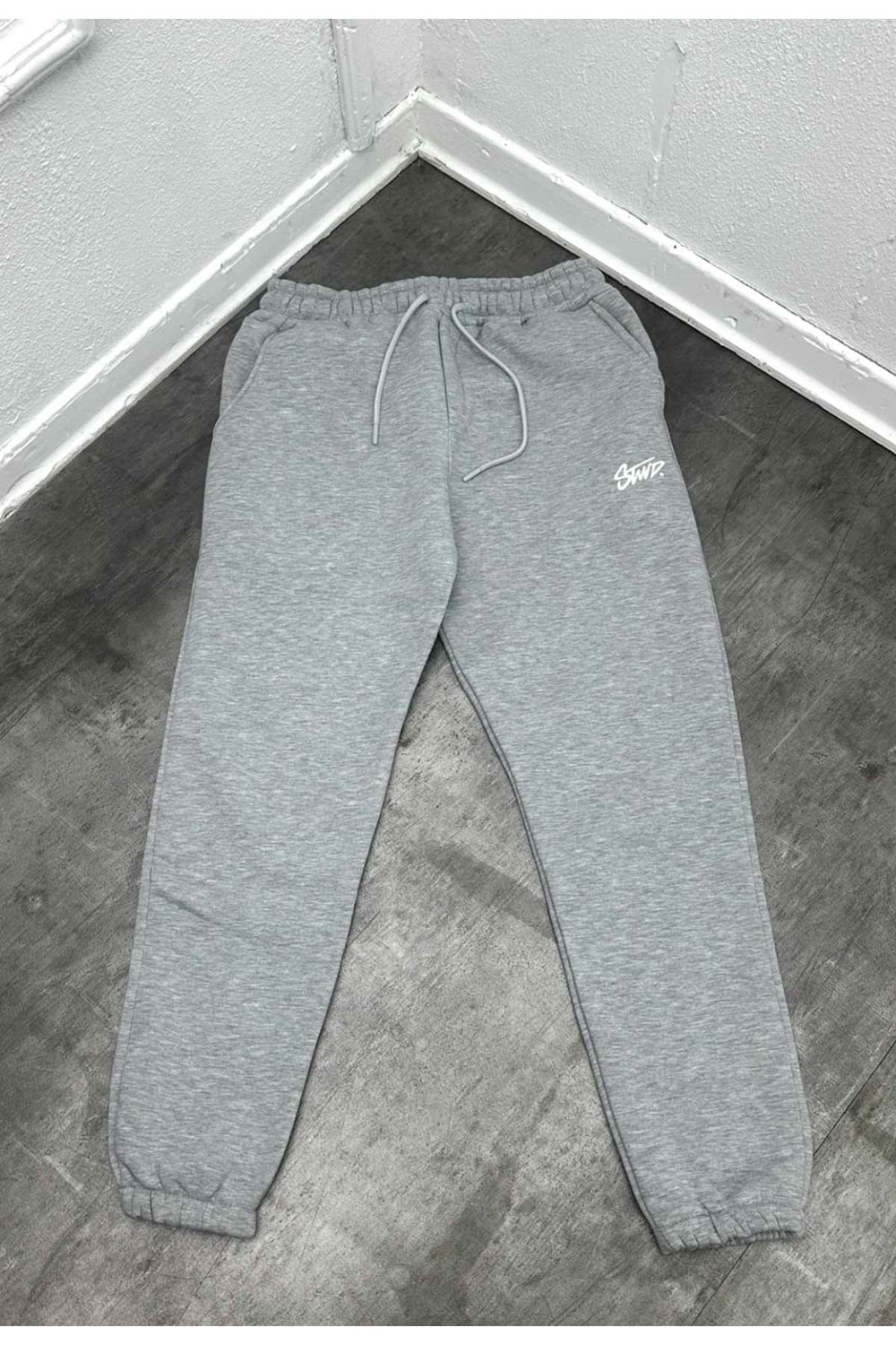 1023 STWD PAÇA LASTİK EŞOFMAN - GRİ