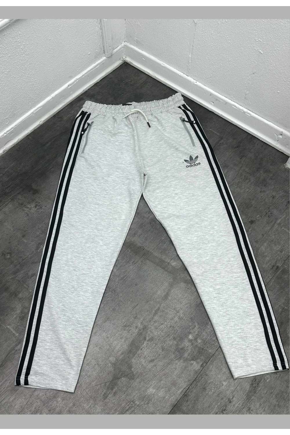 1015 ADİDAS EŞOFMAN - AÇIK GRİ