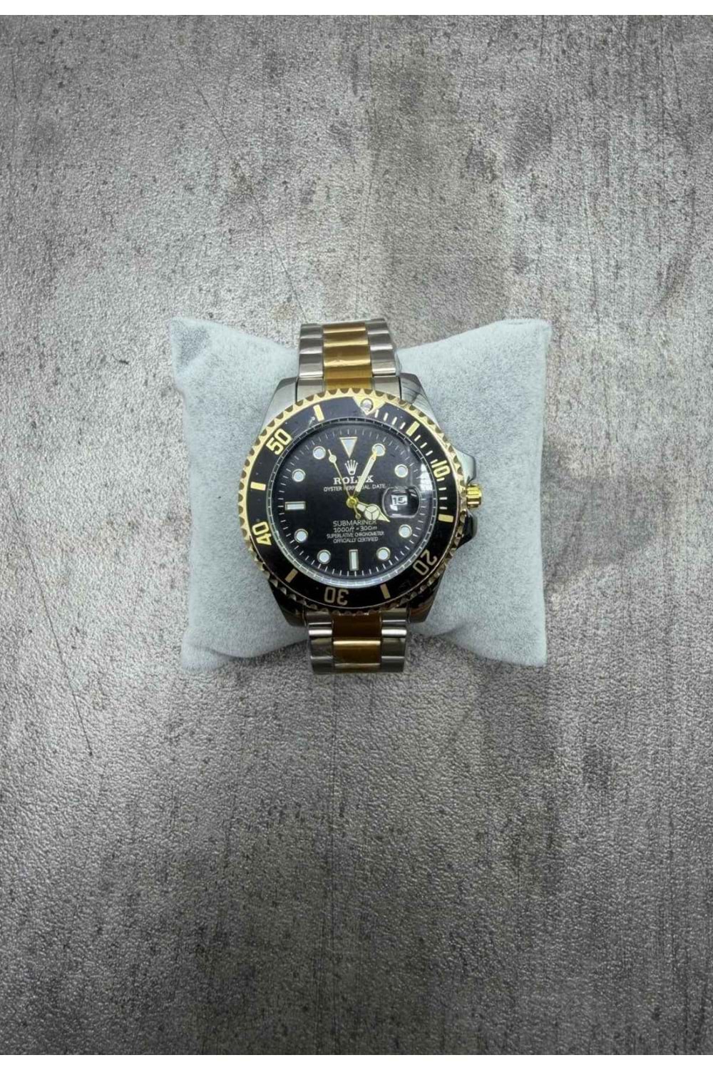 1001 ROLEX SAAT - GÜMÜŞ ALTIN SİYAH