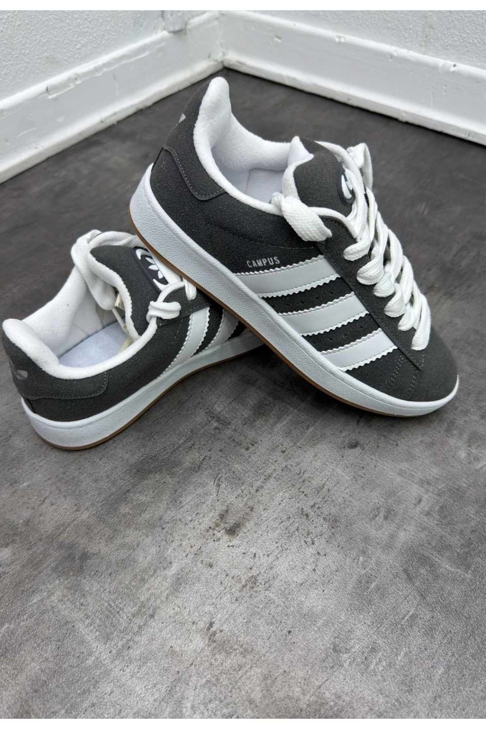 1018 ADIDAS CAMPUS AYAKKABI - ANTRASİT - 40