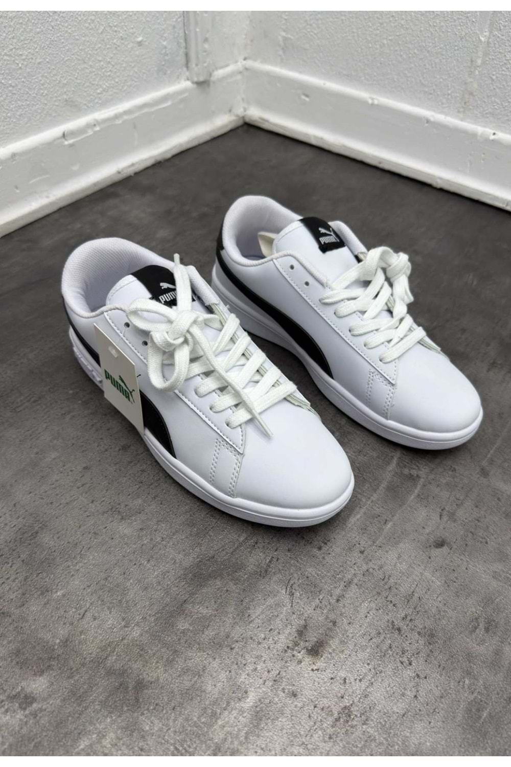 1013 PUMA CLASSIC SPOR AYAKKABI - BEYAZ-SIYAH