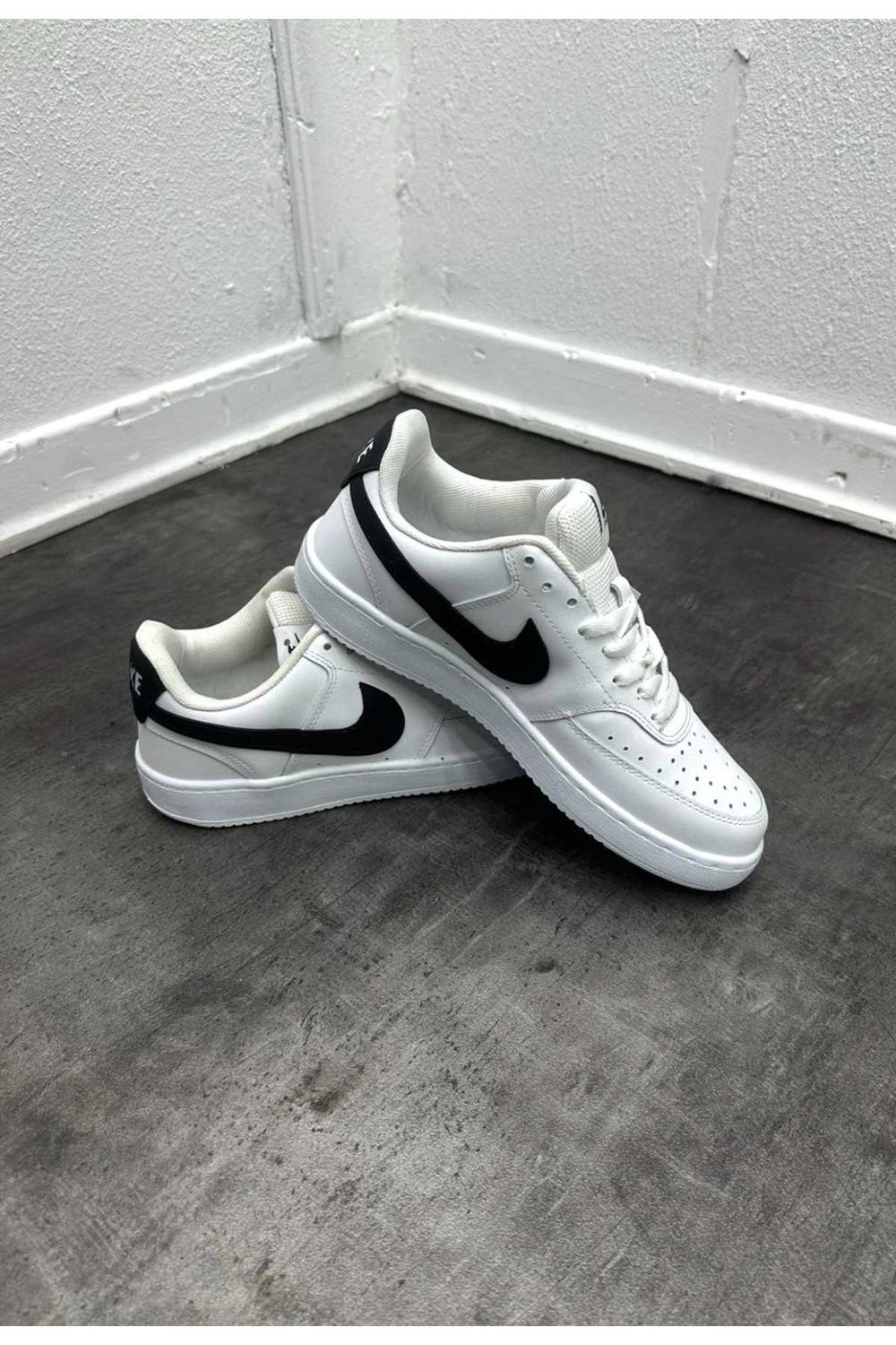 1036 NIKE COURT VISION AYAKKABI - BEYAZ-SIYAH