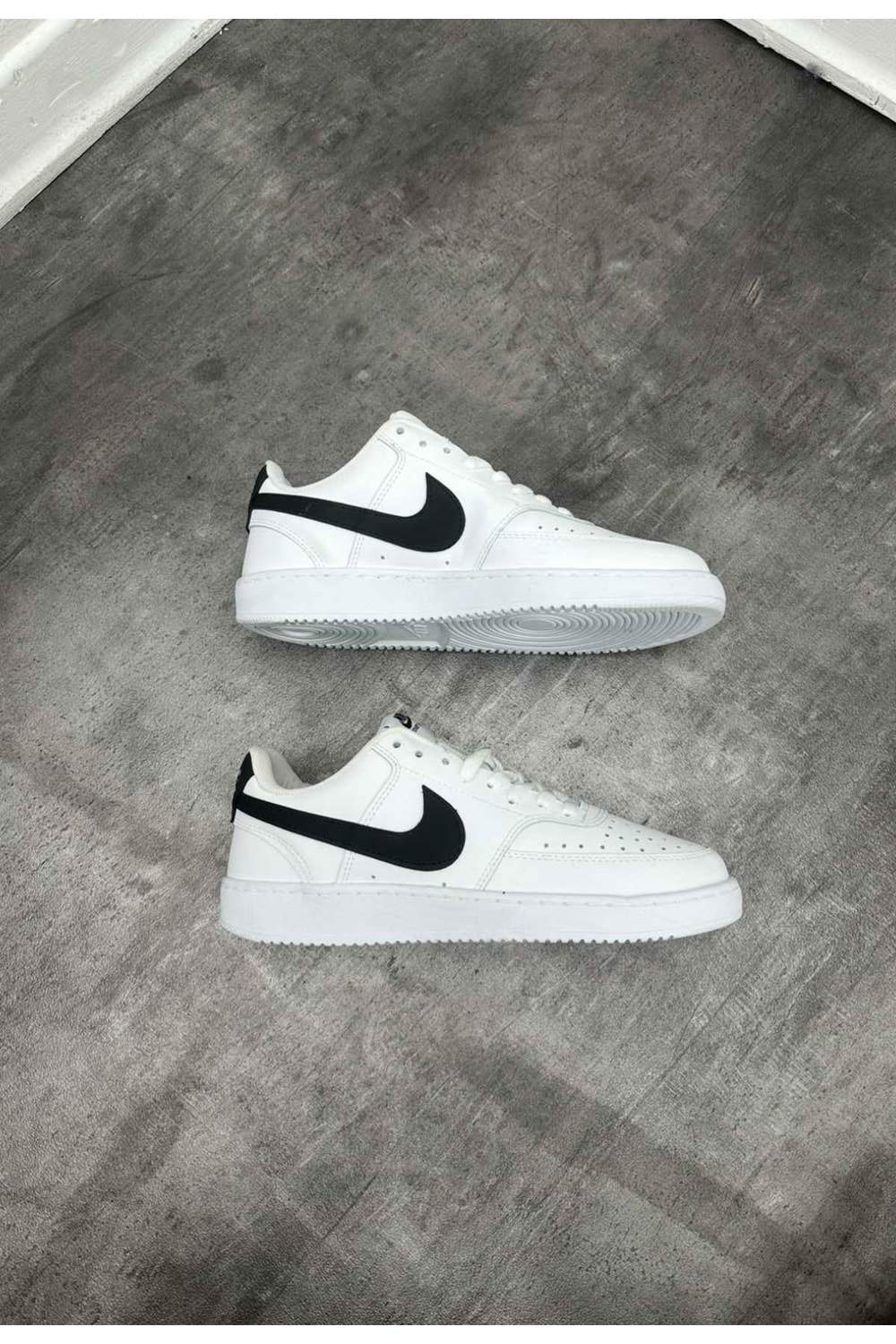 1036 NIKE COURT VISION AYAKKABI - BEYAZ-SIYAH
