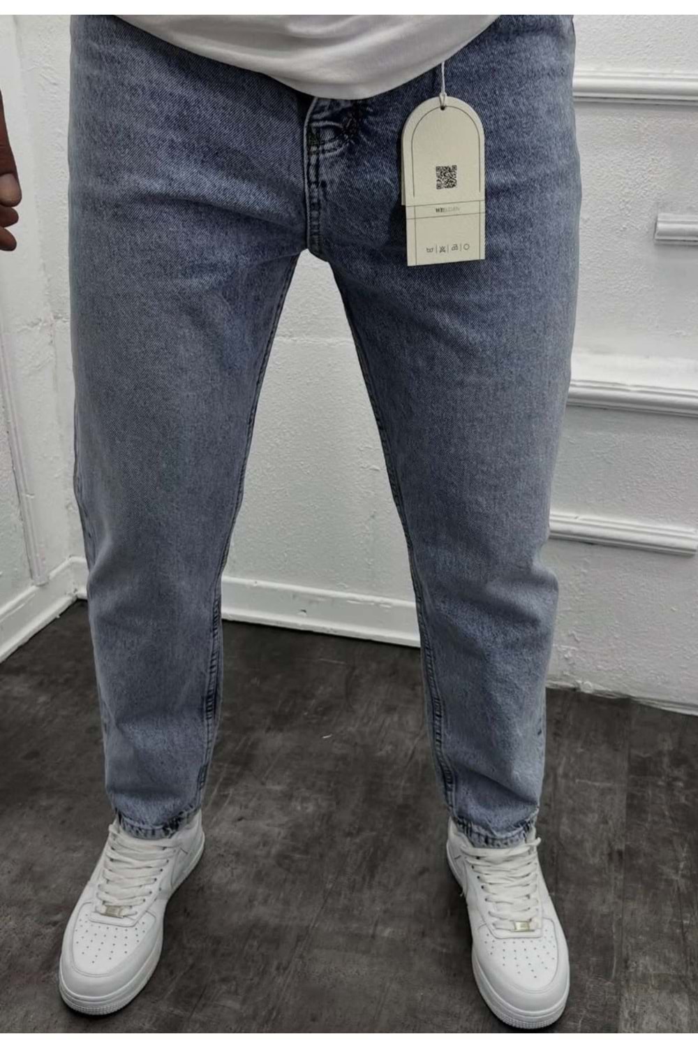 1001 WE11 BOYFRIEND KOT MODELI - BUZ MAVİ