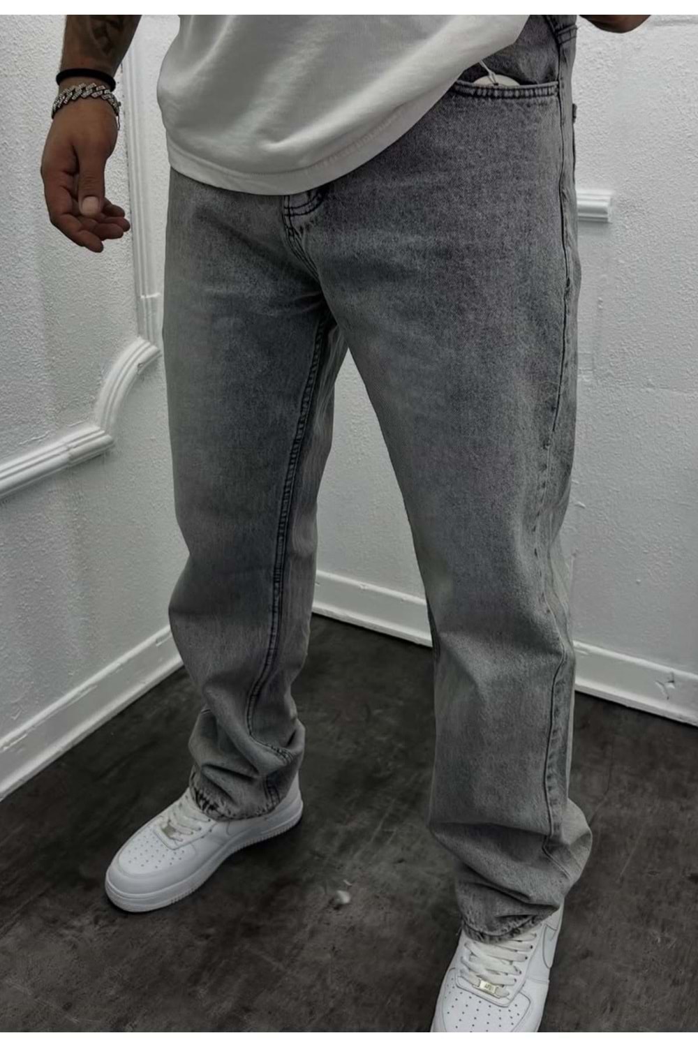 1012 WE11 TASLAMA BAGGY KOT - GRİ - 29