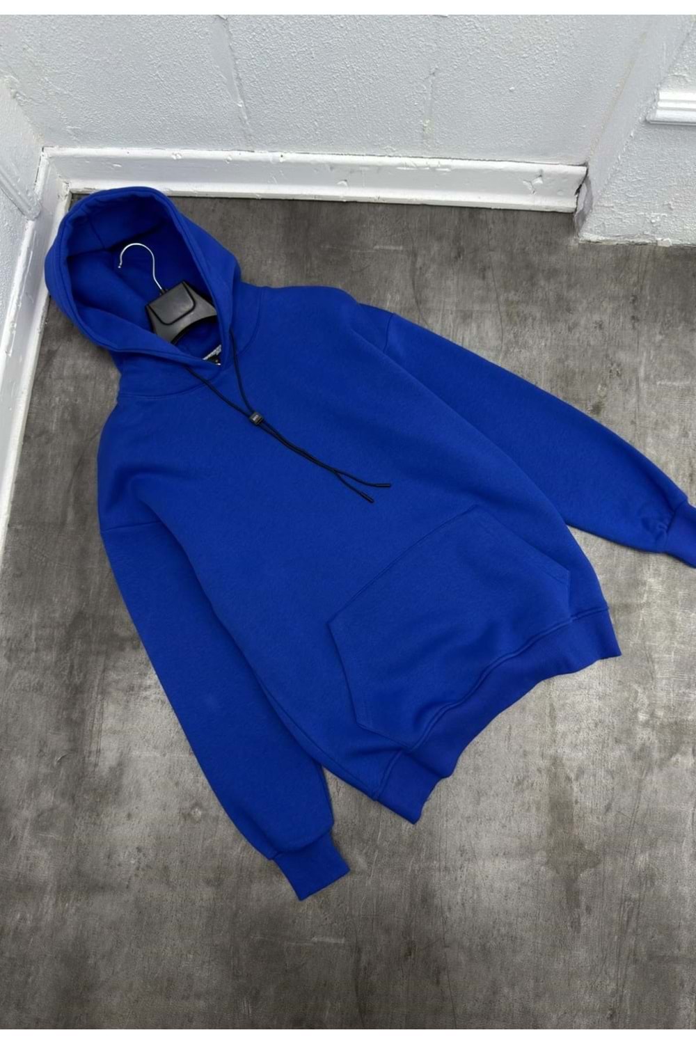 1007 BASIC KAPÜŞONLU SWEAT - LACİVERT