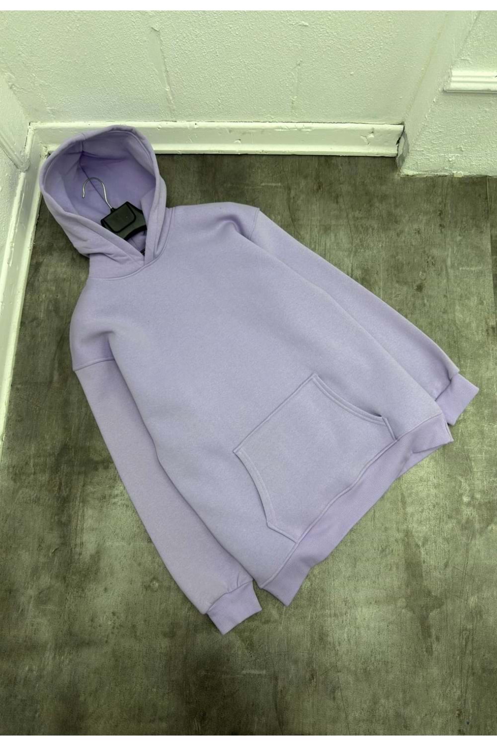 1007 BASIC KAPÜŞONLU SWEAT - LİLA