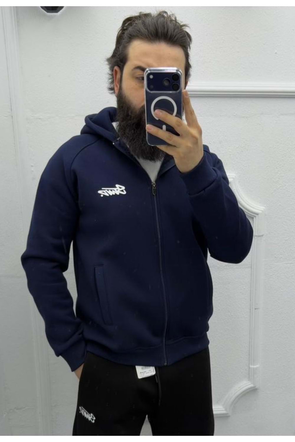 1031 STWD ÖN ARKA BASKI CEKET - LACİVERT - S