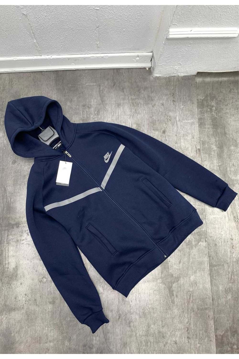 1045 NIKE REFLEKTÖR TECH CEKET - LACİVERT - S