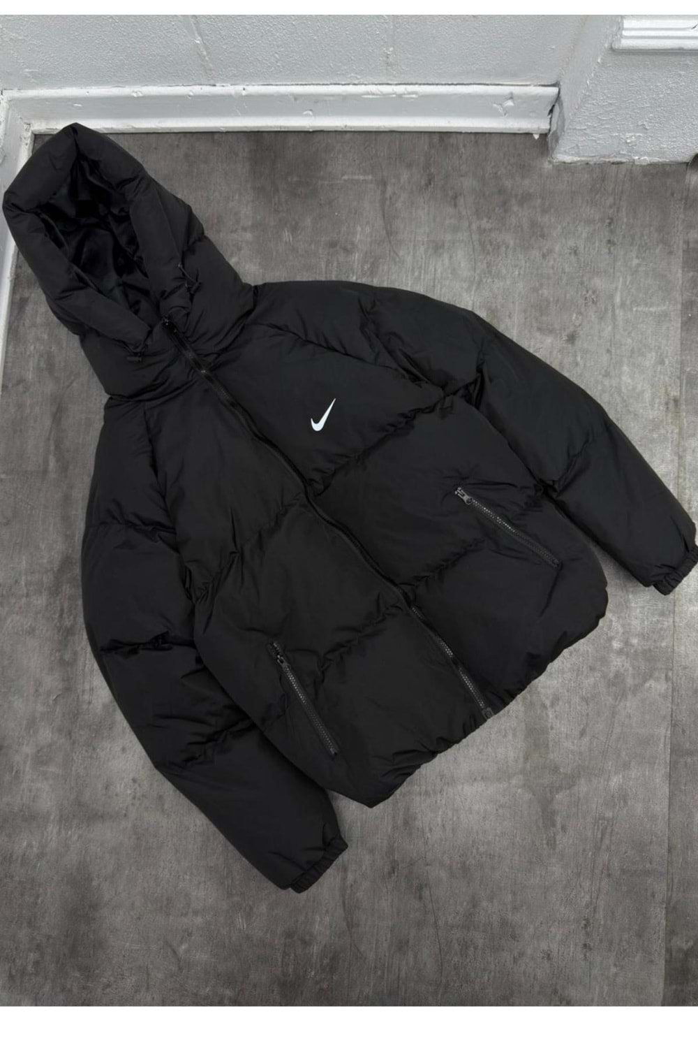 1046 NIKE BOMBER ŞİŞME MONT - SİYAH - S