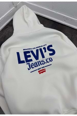 1001 LEVIS SWEAT - BEYAZ