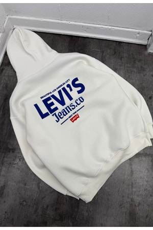 1001 LEVIS SWEAT - BEYAZ
