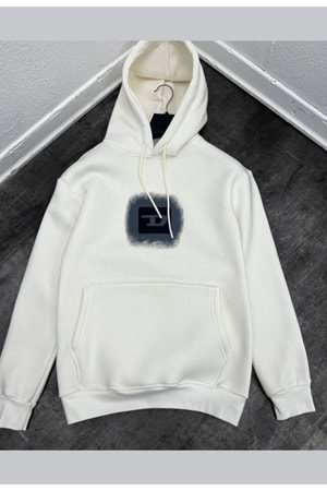 1001 DIESEL KAPÜŞONLU SWEAT - BEYAZ - S
