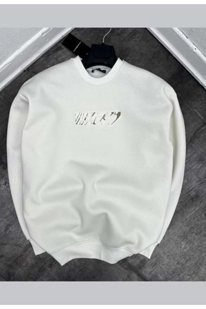 1001 EA7 BISIKLET YAKA SWEAT - BEYAZ - S