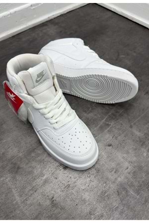 1034 NIKE COURT VISION BILEKLI AYAKKABI - KIRIK BEYAZ - 41