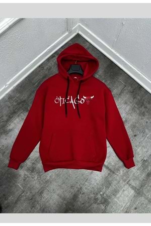 1001 CHICAGO SWEAT - KIRMIZI