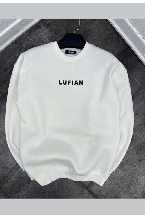 1001 LUFIAN SWEAT - BEYAZ - L