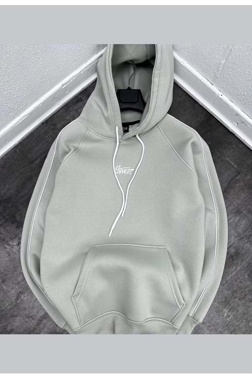 1005 STWD KAPÜŞONLU SWEAT - AÇIK KREM