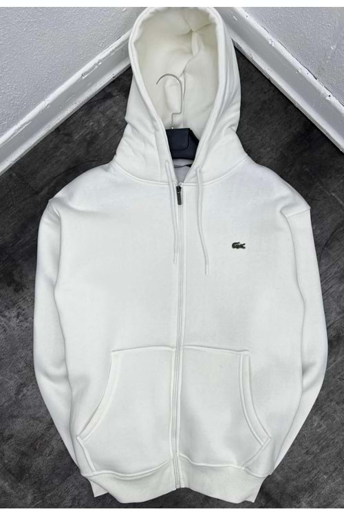 1003 LACOSTE CEKET - BEYAZ - L