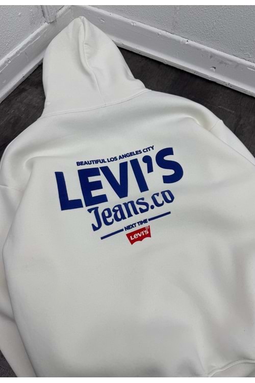 1001 LEVIS SWEAT - BEYAZ