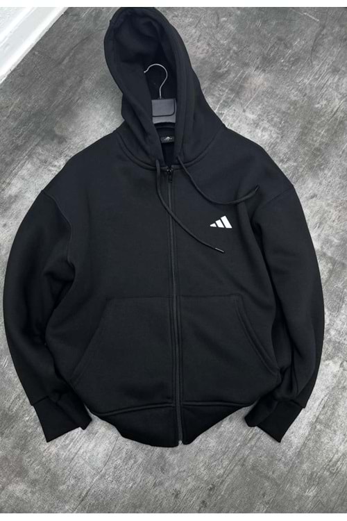 1004 ADIDAS CEKET - SİYAH - S