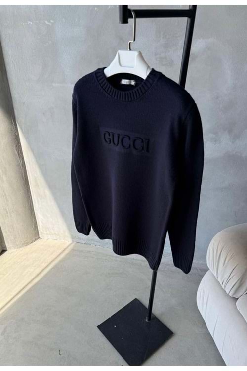 1001 GUCCI TRIKO ÖRME KAZAK - KOYU LACİVERT