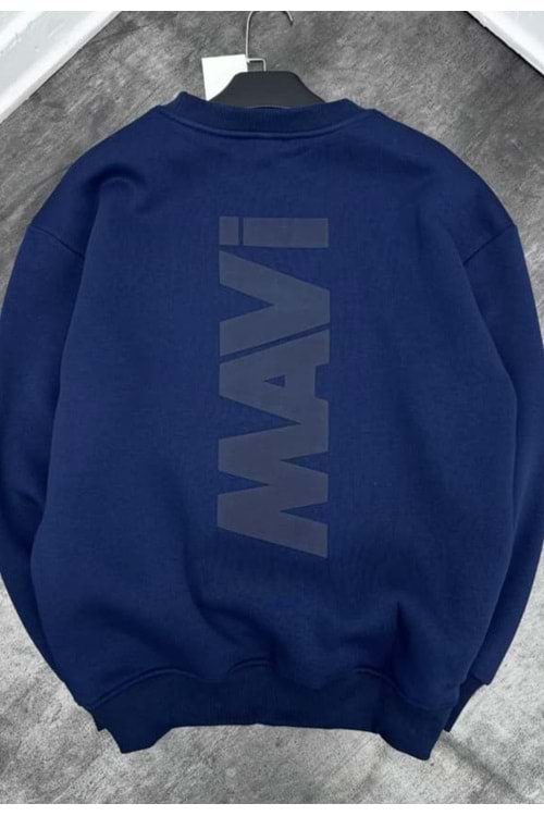 1003 MAVI BISIKLET YAKA SWEAT - LACİVERT