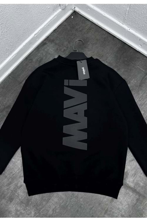 1003 MAVI BISIKLET YAKA SWEAT - SİYAH