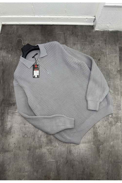 1001 LAGOS ÖRME TRİKO - GRİ