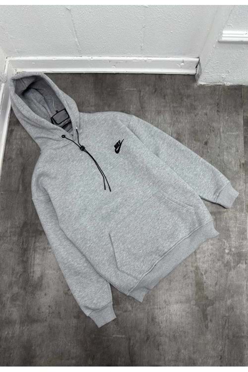 1014 NIKE KAPÜŞONLU SWEAT - GRİ - M