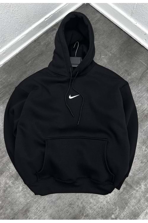 1016 NIKE KAPÜŞONLU SWEAT - SİYAH - S