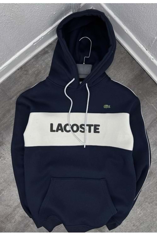 1011 LACOSTE KAPÜŞONLU SWEAT - LACİVERT - M