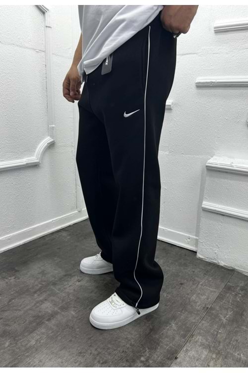 1018 NIKE ŞERIT DETAY BAGGY EŞOFMAN - SİYAH - L