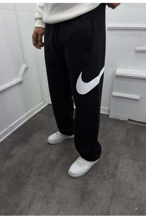 1019 NIKE BUYUK LOGO BAGGY EŞOFMAN - SİYAH - L